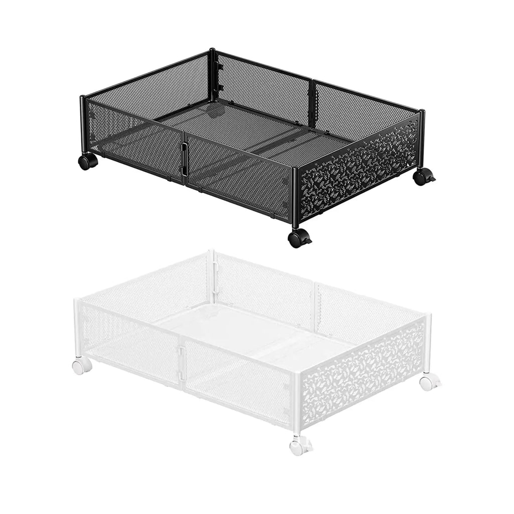 Under Bed Rolling Storage Organizer with Wheels | Foldable
