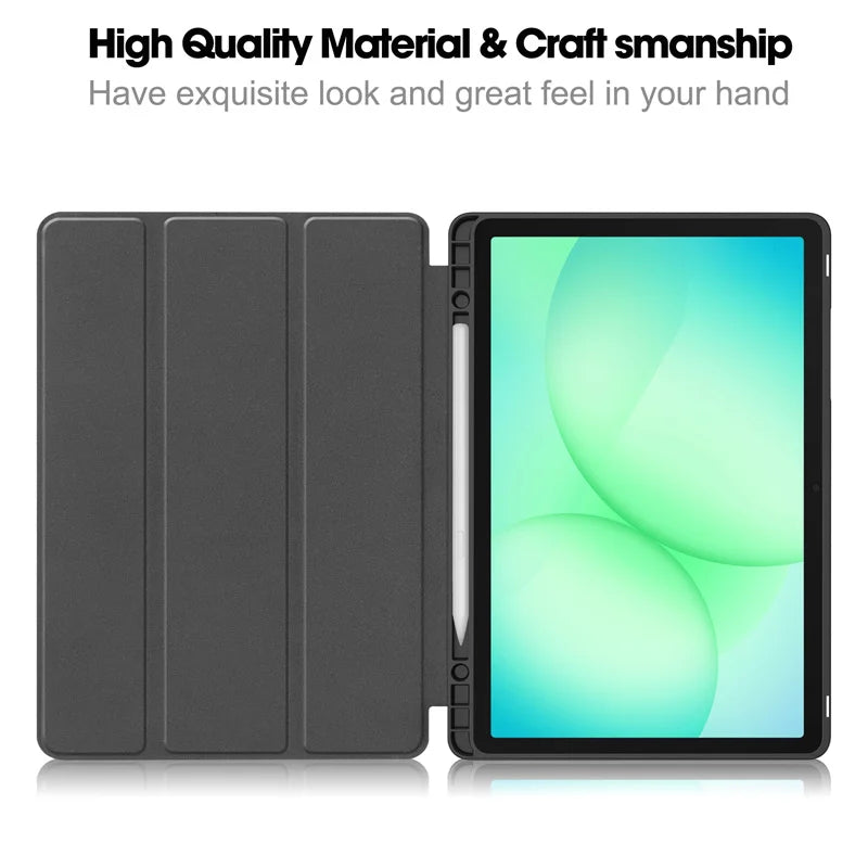 Samsung Galaxy Tab A11 Plus Case | Magnetic Leather + Pen Holder