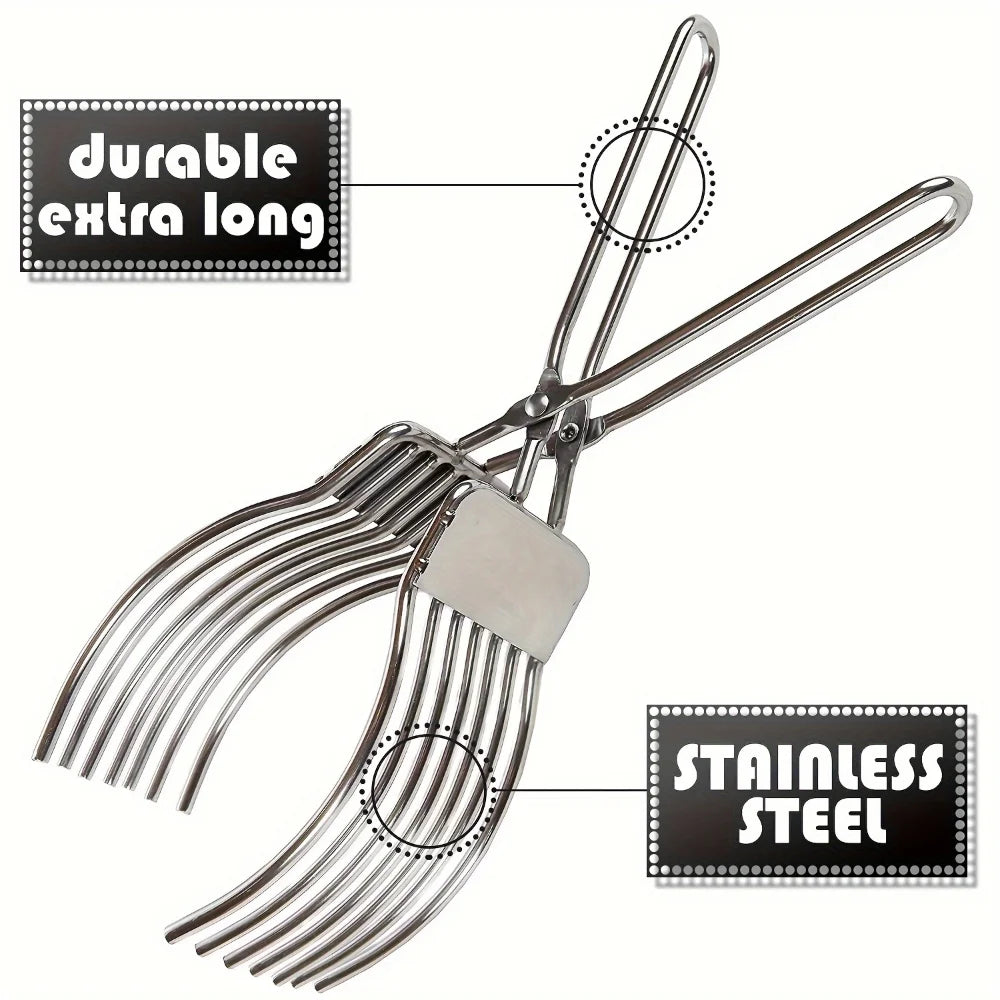 Stainless Steel Multi-Function Slicer BBQ Clip | Meat & Bread Cutter