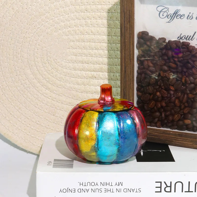 Pumpkin Silicone Mold – DIY Candle, Resin & Plaster Jar Mold