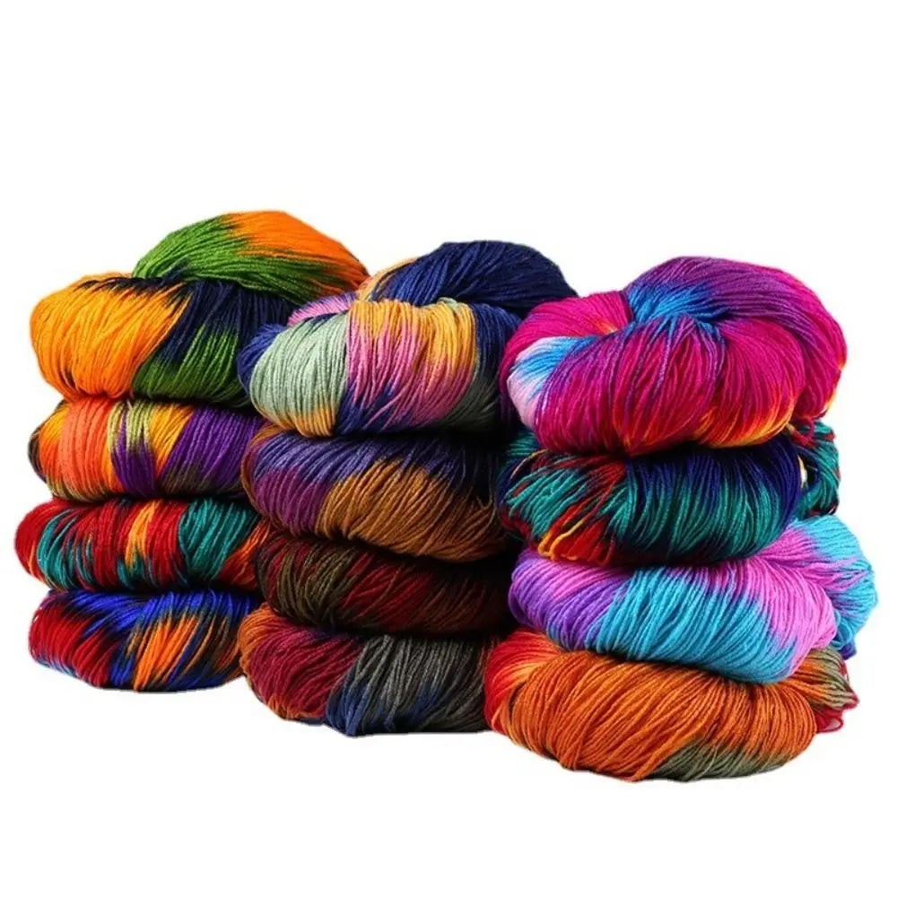 Segment Dyed Acrylic Yarn – Soft Mixed Color Knit & Crochet