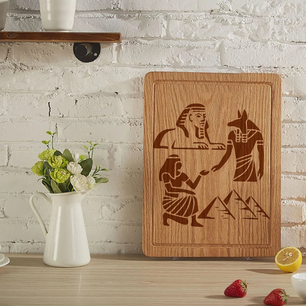 16-Piece Egyptian Stencil Set – Reusable 6x6" Painting Templates