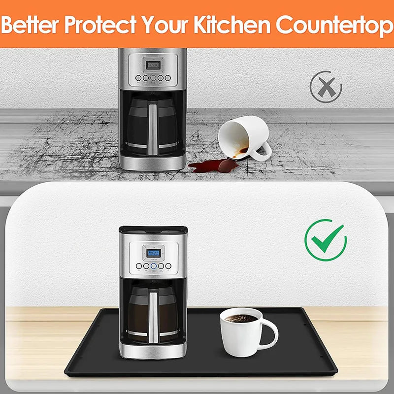Silicone Coffee Mat – Anti-Slip Heat-Insulating Lip-Shaped Tray