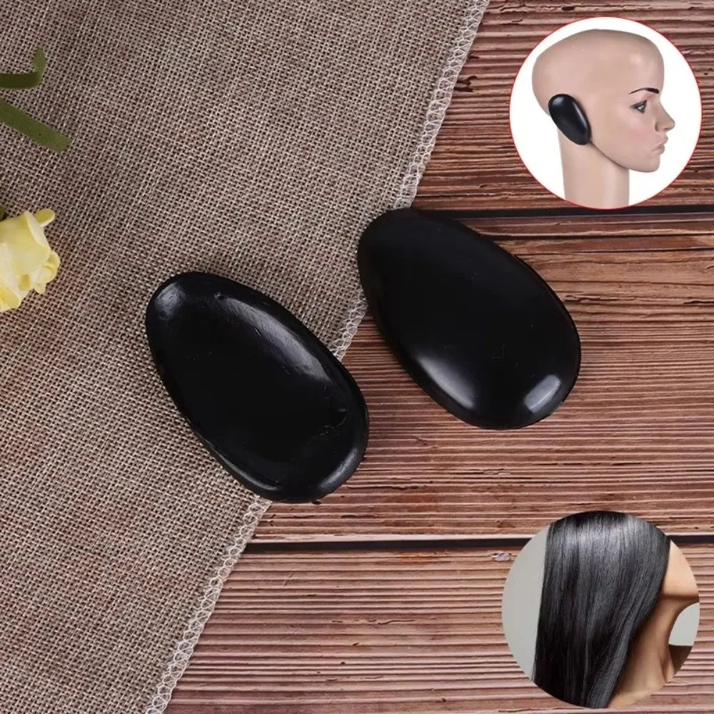2-Pack Reusable Waterproof Ear Covers for Hair Dyeing & Bath