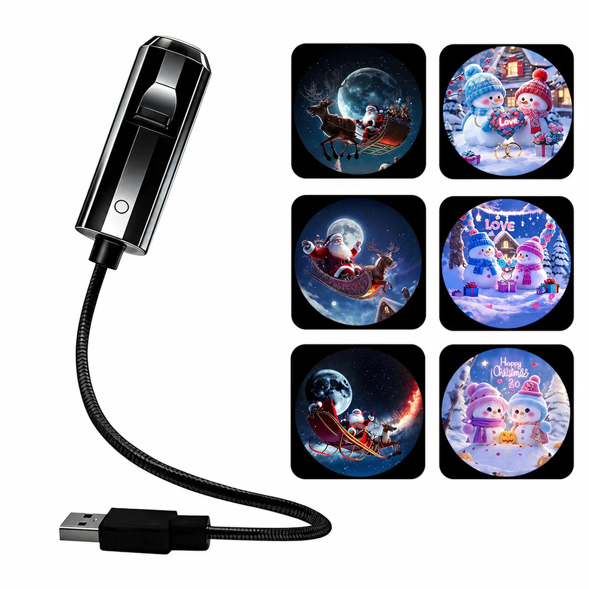 USB LED Star Projector Night Light – Bendable Ambient Lamp