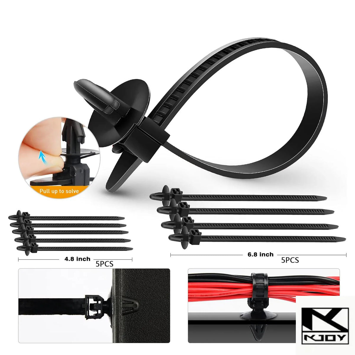 kkjoy 620-Pc Mixed Auto Rivet Retainer Clip Fastener Set