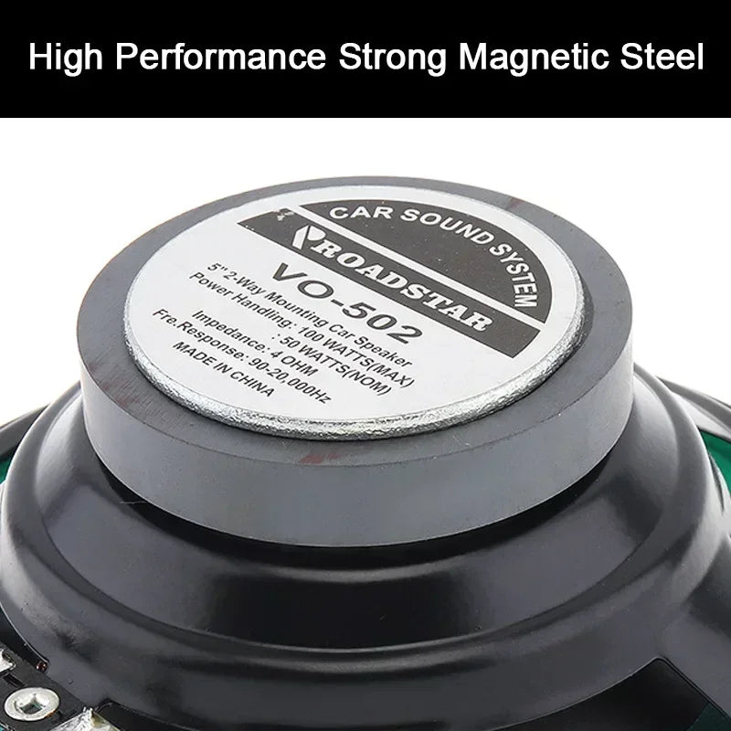 Universal HiFi Coaxial Car Speakers 4/5/6 Inch – 100W/160W