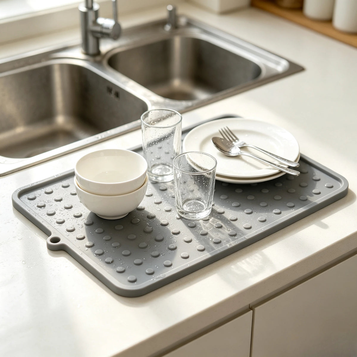 Silicone Drainage Mat | Heat-Resistant Non-Slip Kitchen Trivet