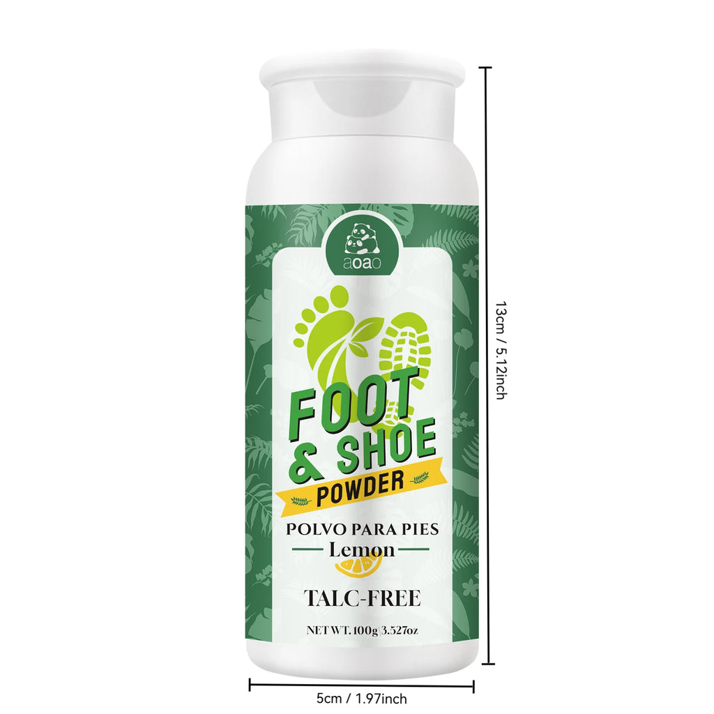 Foot & Shoe Deodorizing Powder – Corn Starch, Lemon & Silica
