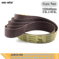 10-Pack 2"x48" A/O Sanding Belts P60–P600 Belt Grinder