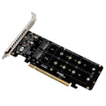 PCIe X16 to M.2 NVMe Converter – 4-Slot RAID Expansion Card