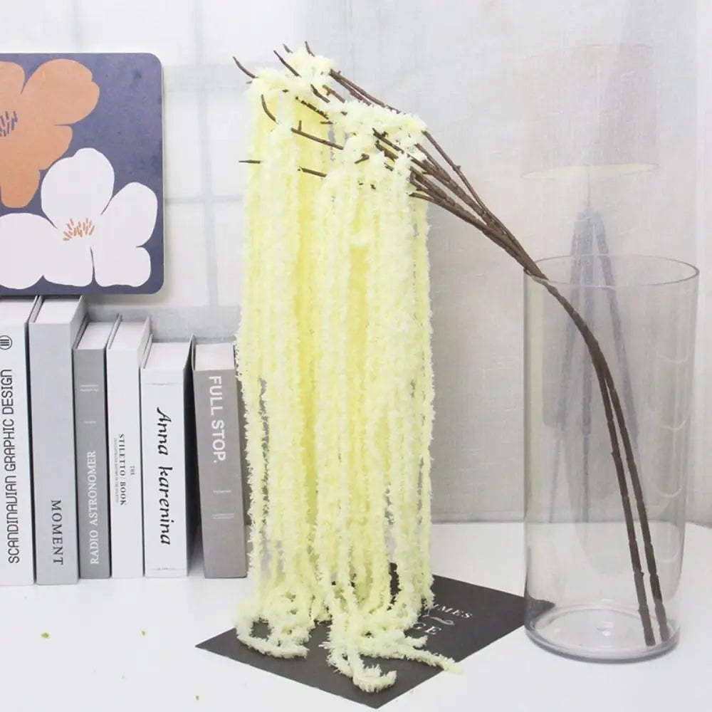 Multicolor Amaranthus Artificial Hanging Plant & Tassel Decor
