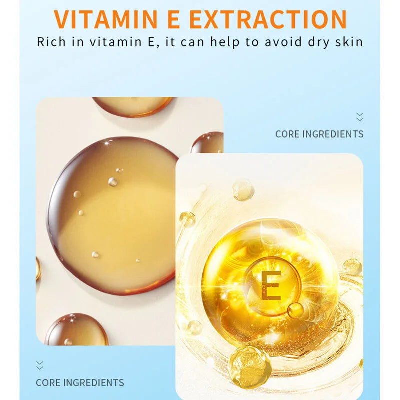 LAIKOU 15-Pack Vitamin E Hyaluronic Acid Sheet Face Mask