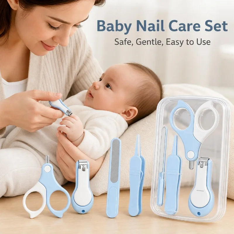 4-Piece Baby Nail Clipper Set – Safe Stainless Steel Trimmer