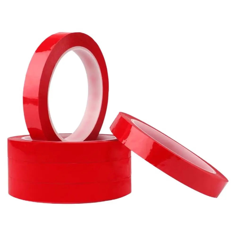 Red Marking Tape 66M | Heat-Resistant Color-Coded PET Tape