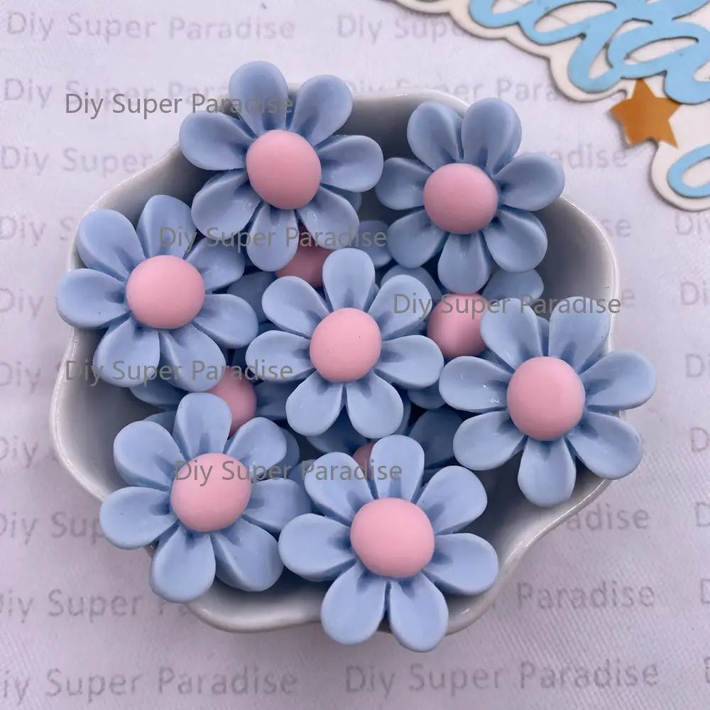 25mm Resin Kawaii Sunflower Flatback Figurines 10PCS – DIY Craft