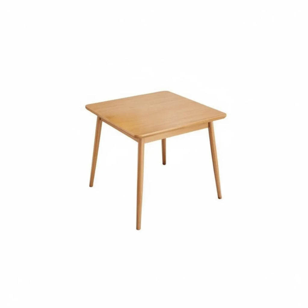 Square Dining Table Set with 4 Chairs – Solid Rubberwood