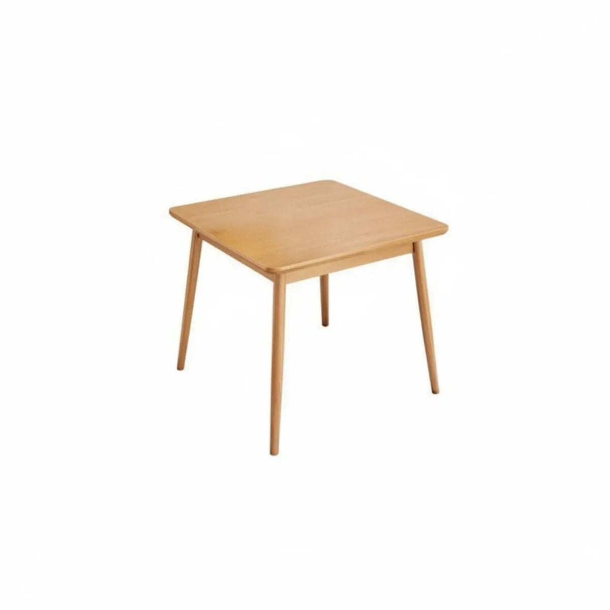 Square Dining Table Set with 4 Chairs – Solid Rubberwood