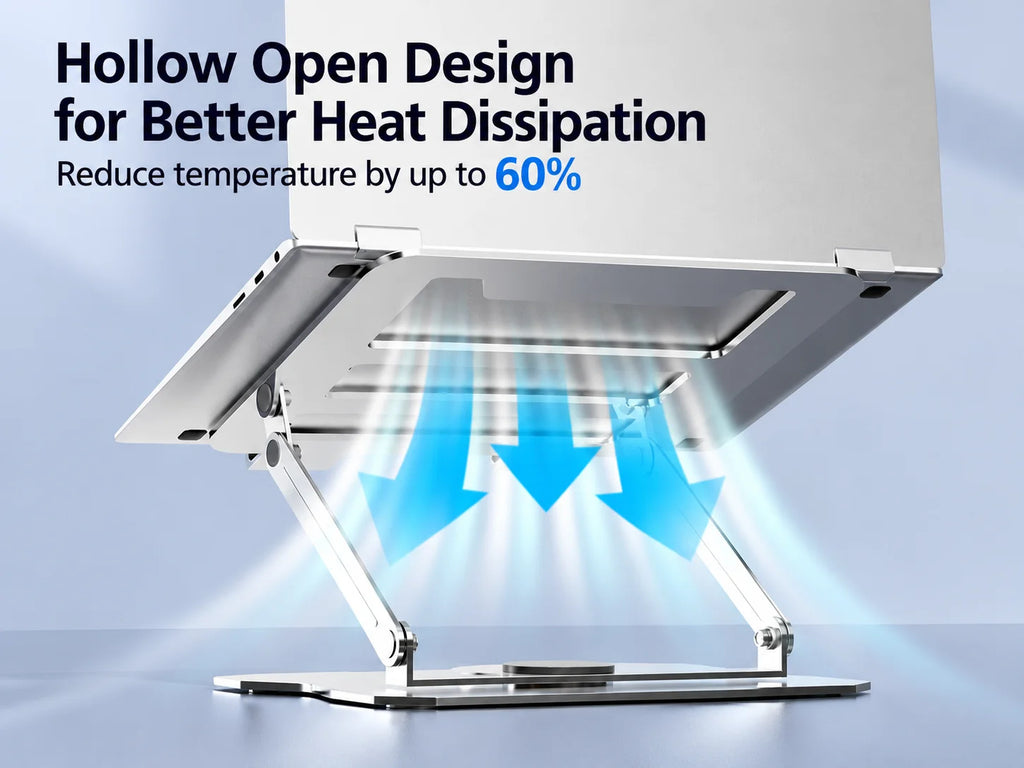 Foldable Laptop Stand 360° Rotating Adjustable Height | NIFTY