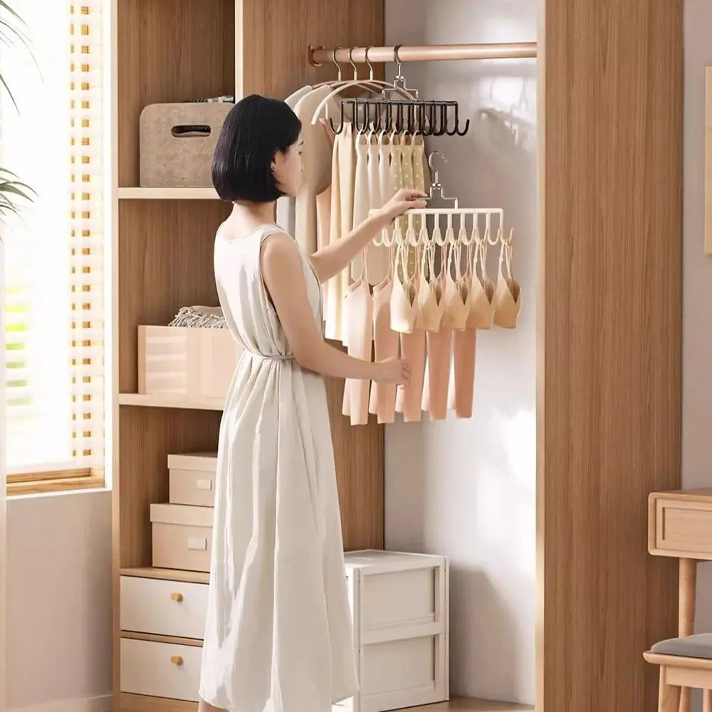 Multifunctional Suspender Hanger Rack – Wardrobe & Bag Organizer