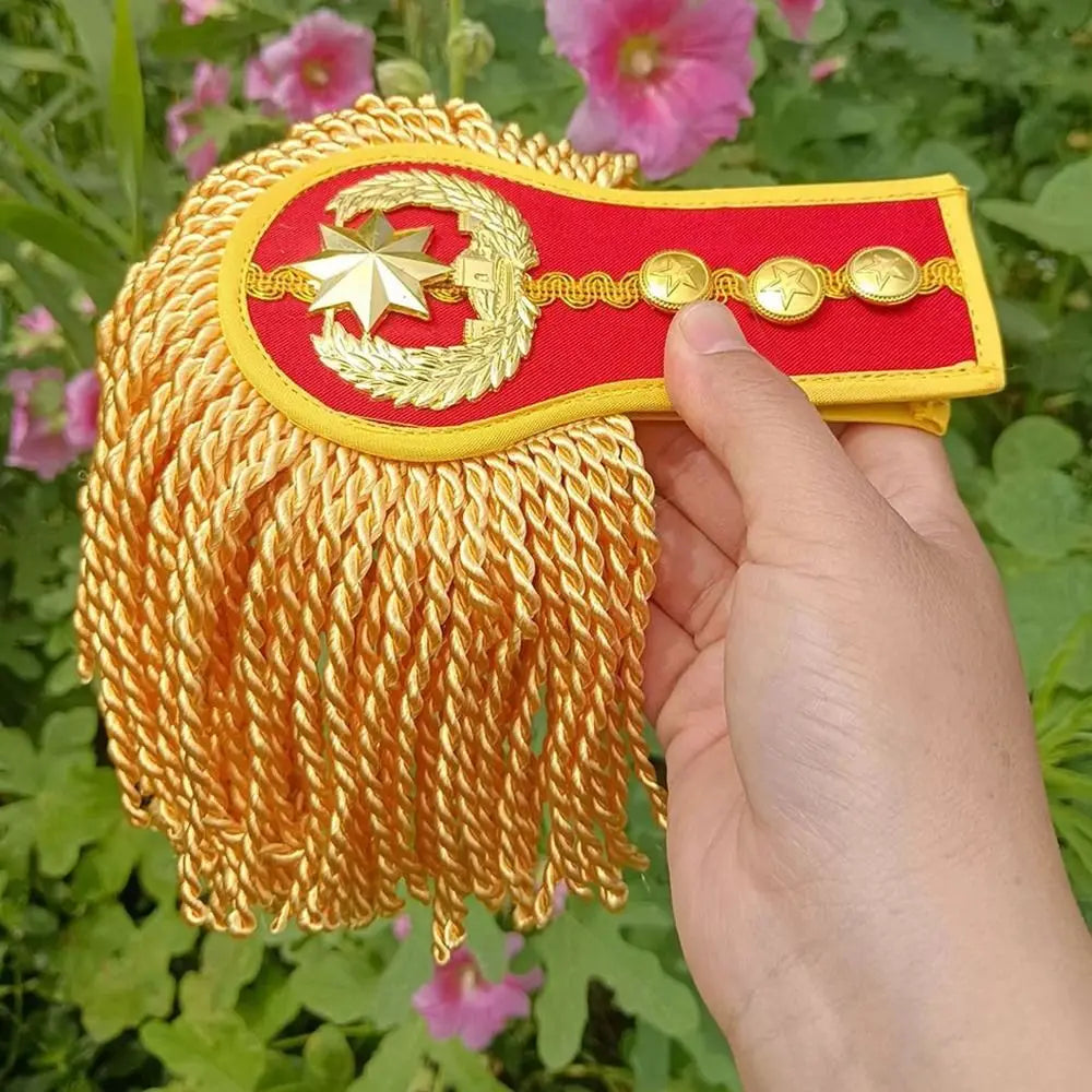 Colorful Tassel Fringe Epaulette Shoulder Pads – 1 Pair