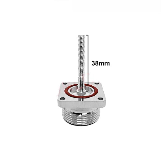 7/16 DIN Female 4-Hole Flange RF Connector M5 L29 38mm