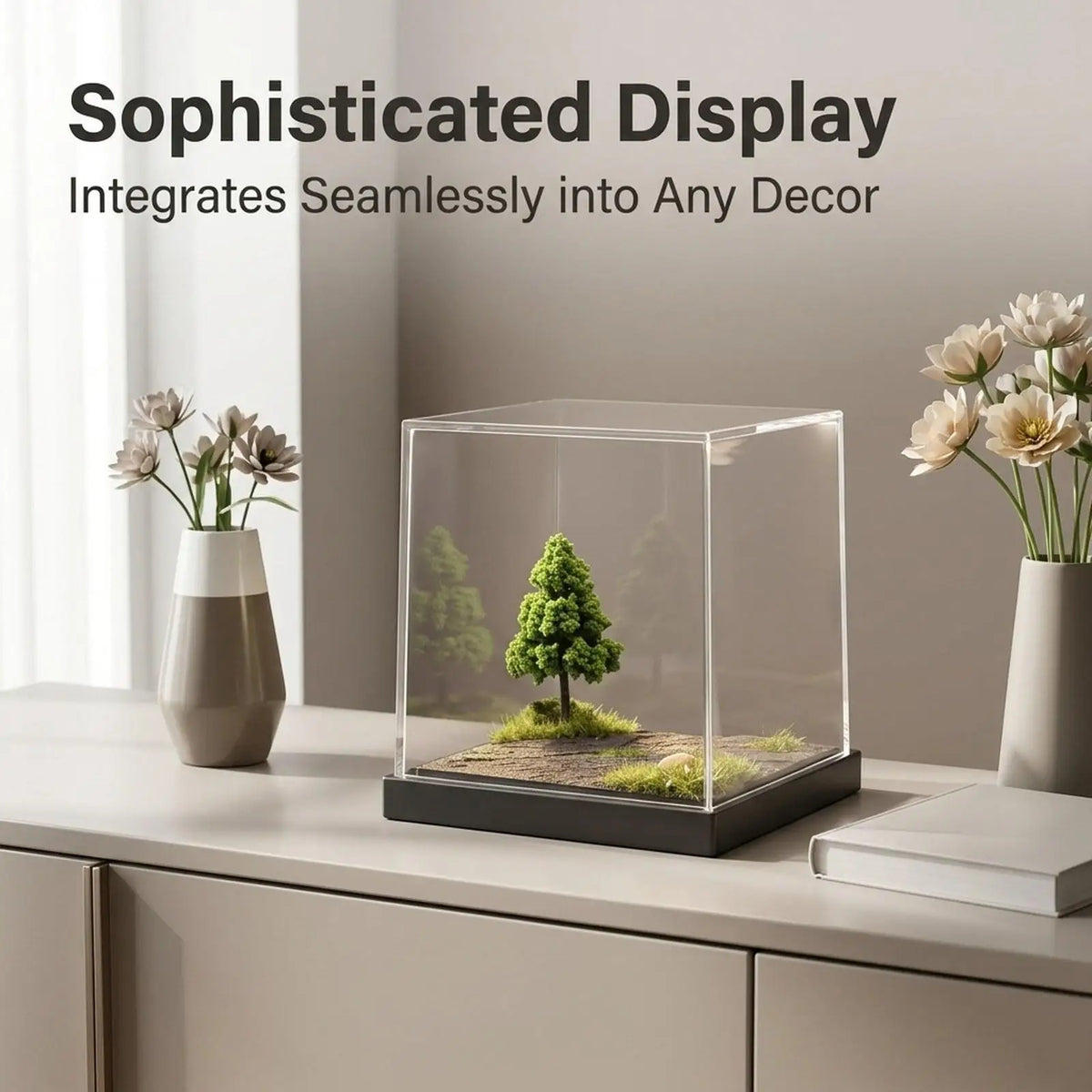 Clear Acrylic Display Case – 1/64 Collectible Storage Cube