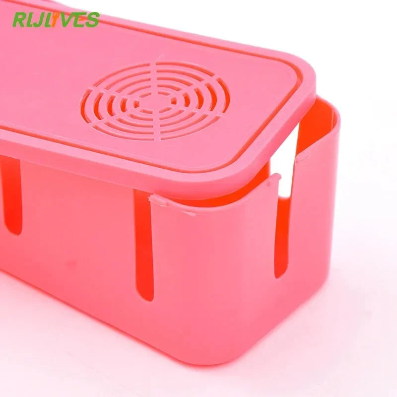 Power Strip Storage Box – Dustproof Cable Manager Cover