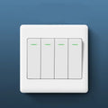 1-Way Wall Light Switch with Fluorescent Indicator 10A 250V