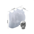 Large 3D Skull Silicone Mold – Candle Soap Epoxy Casting