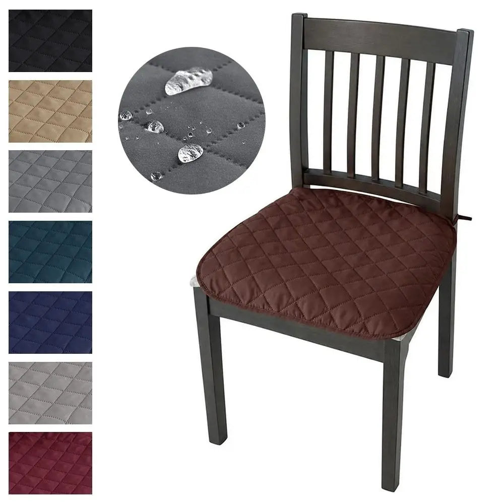 Diamond Quilted Tie-On Chair Seat Cushion 45x45cm