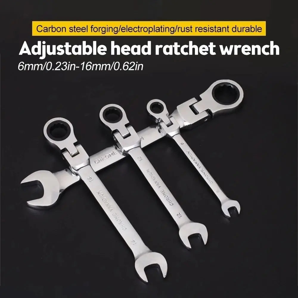 Dual Head 72-Tooth Ratchet Wrench – Quick Release Spanner