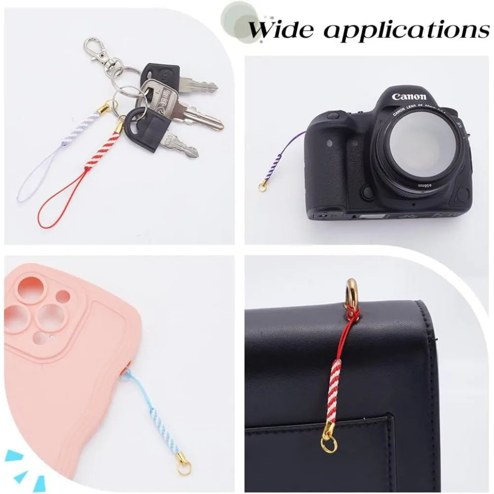 42-Pack Colorful Nylon Phone Wrist Strap Lanyards – 7 Colors