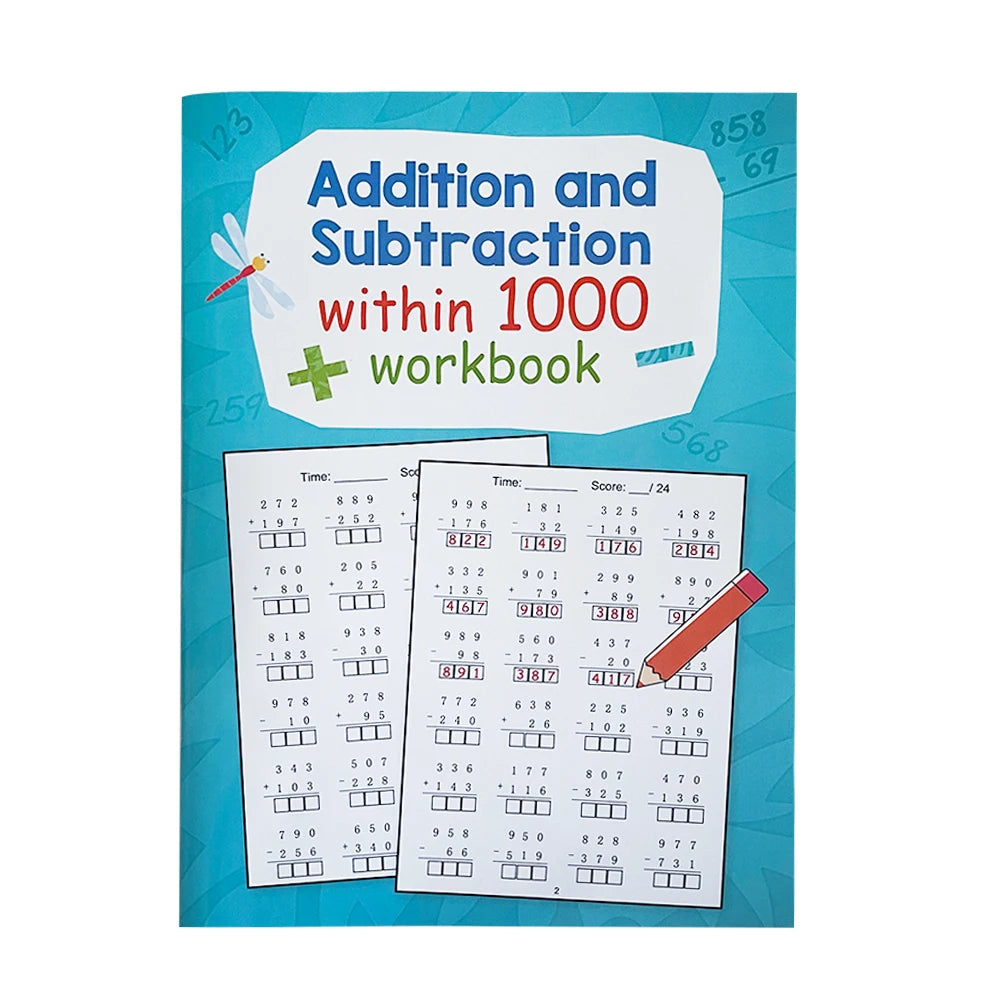 Addition & Subtraction within 1000 Math Workbook Grades 1–4