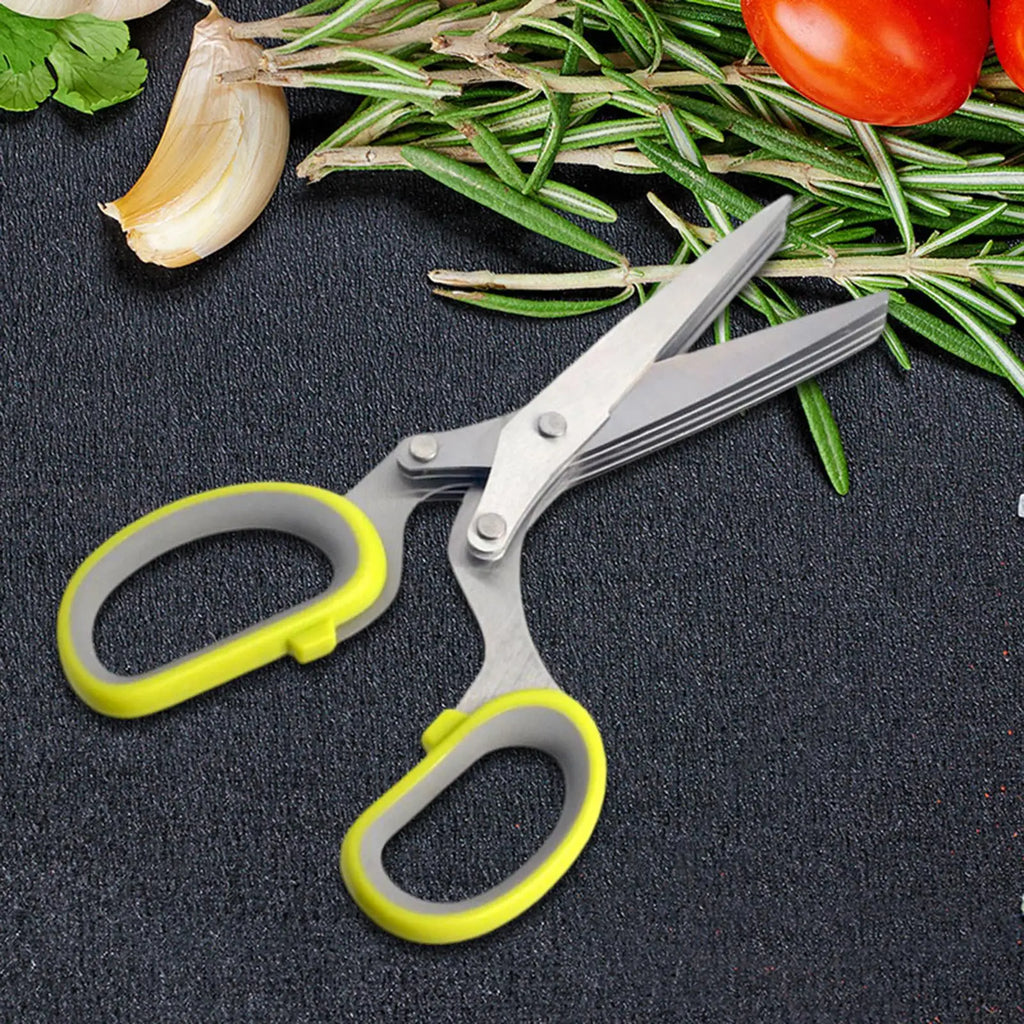 5-Blade Herb & Scallion Scissors | Multifunctional Kitchen Shears