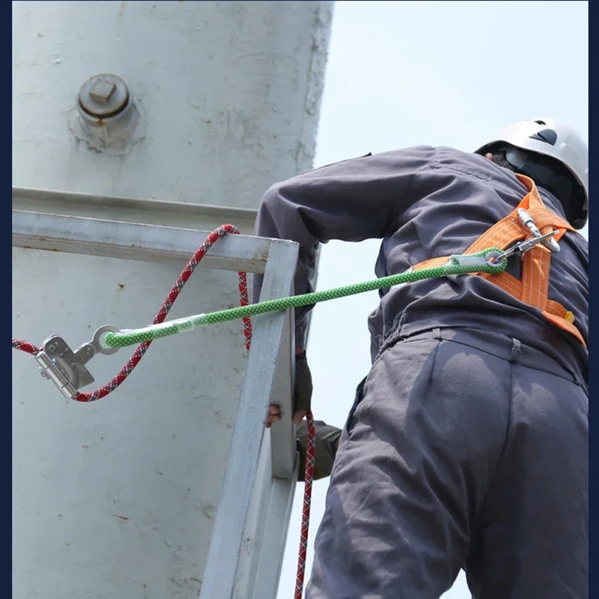 Manual Rope Grab Hook & 60cm Shock Absorbing Lanyard 16mm