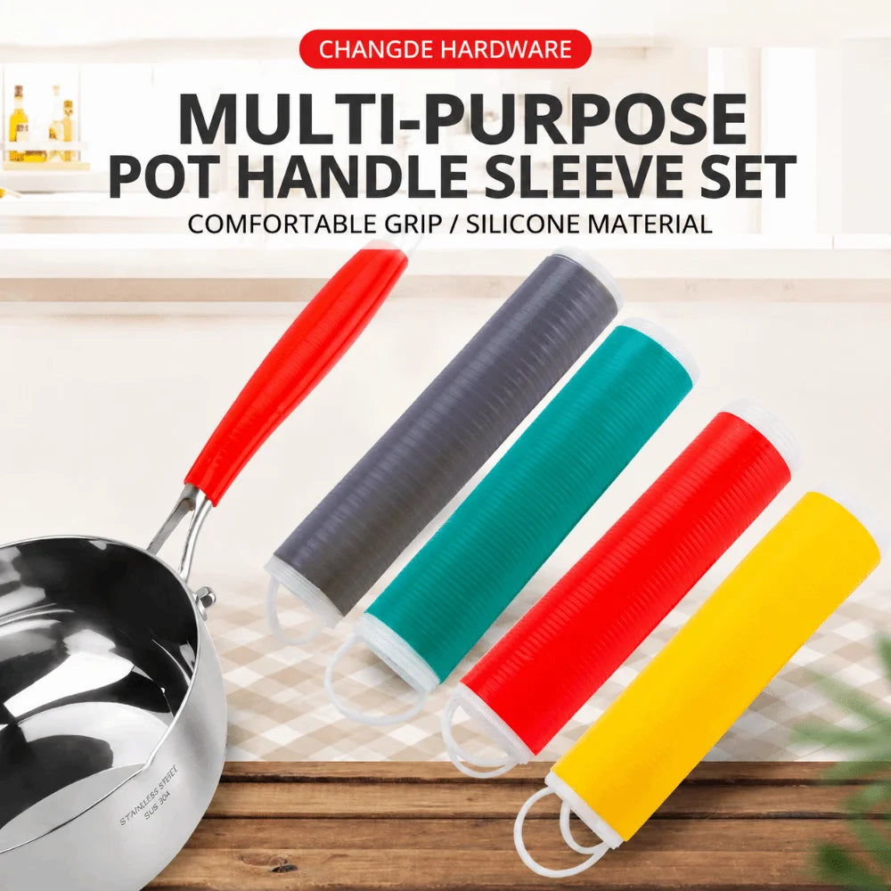 Silicone Pot Handle Cover – Heat-Resistant Anti-Slip Pan Grip