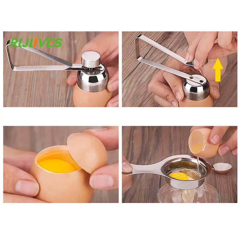 Stainless Steel Egg Topper Cutter & Shell Opener Tool