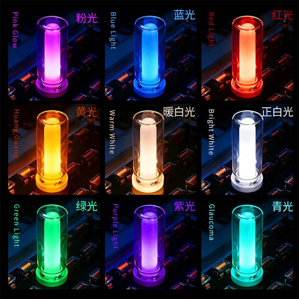 USB LED Flame Candle Ambient Light – Car & Home Décor