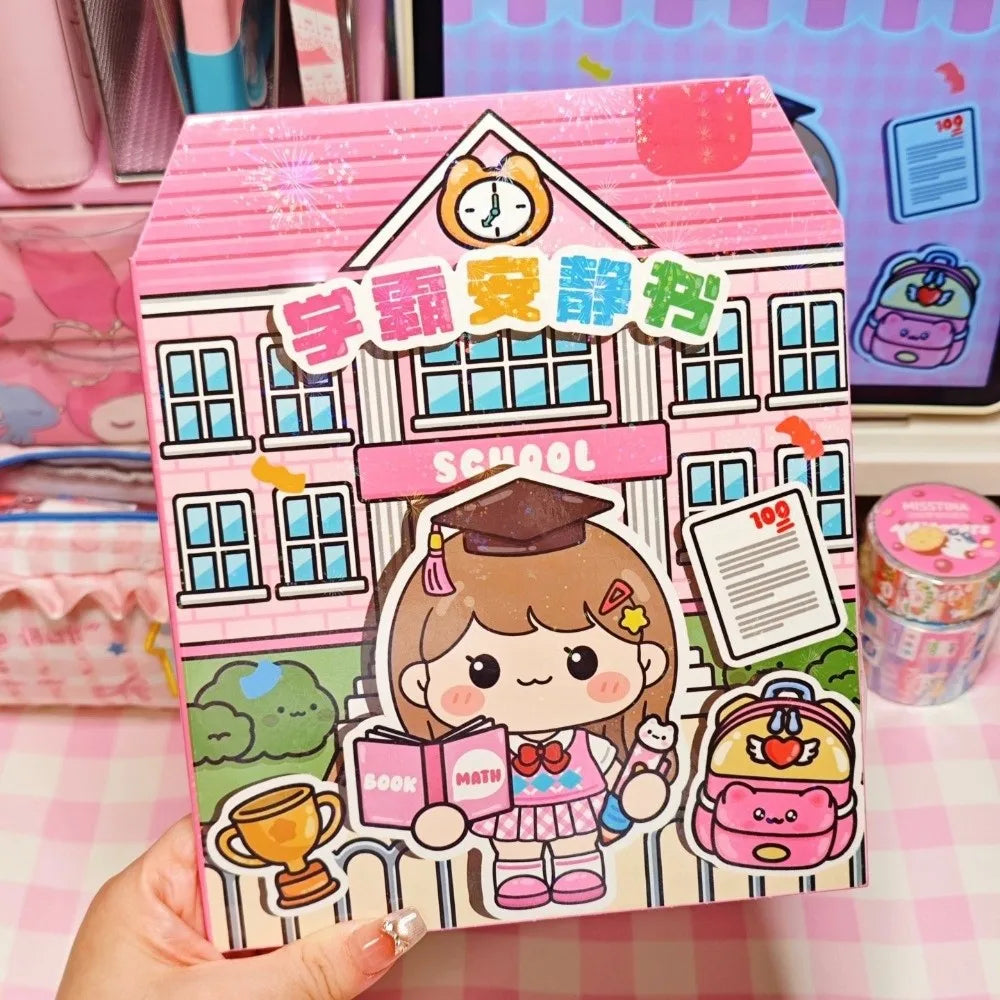 Cute 3D PET Cartoon Sticker Book – DIY Quiet Book Stickers