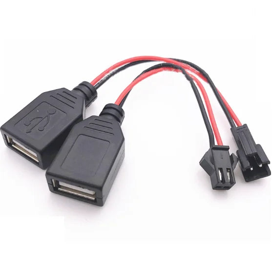 10cm USB to SM2.54-2P Charging Cable for RC Cars & Boats