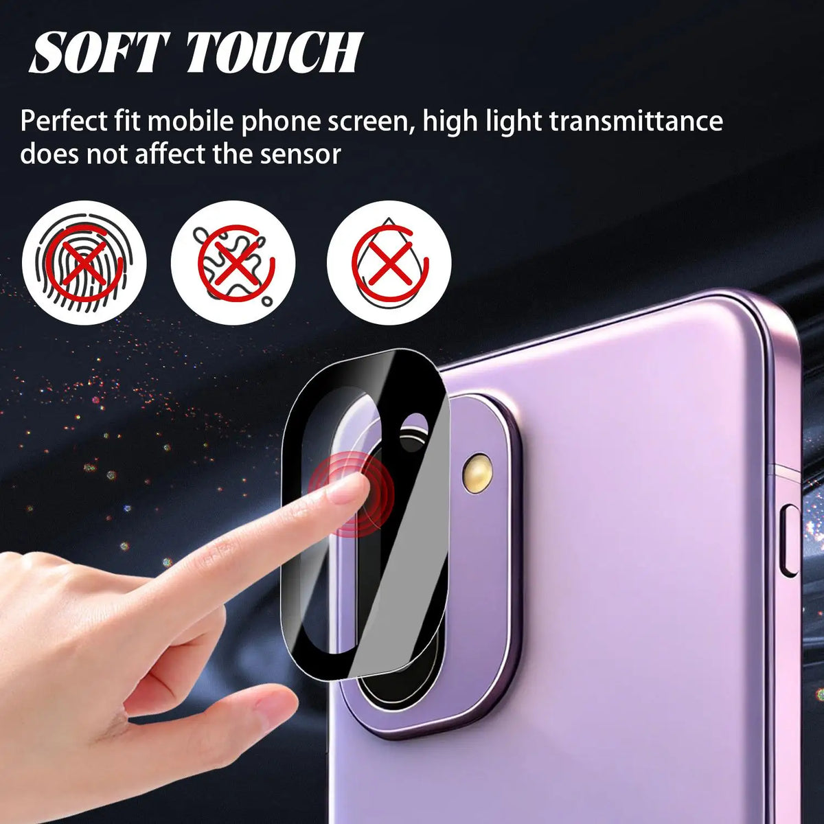 OnePlus Ace 6T Camera Lens Protector HD Tempered Glass