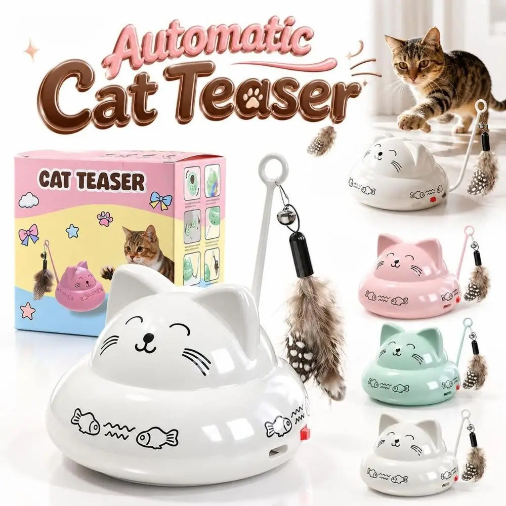 Rechargeable Automatic Interactive Cat Toy – Lights & Music