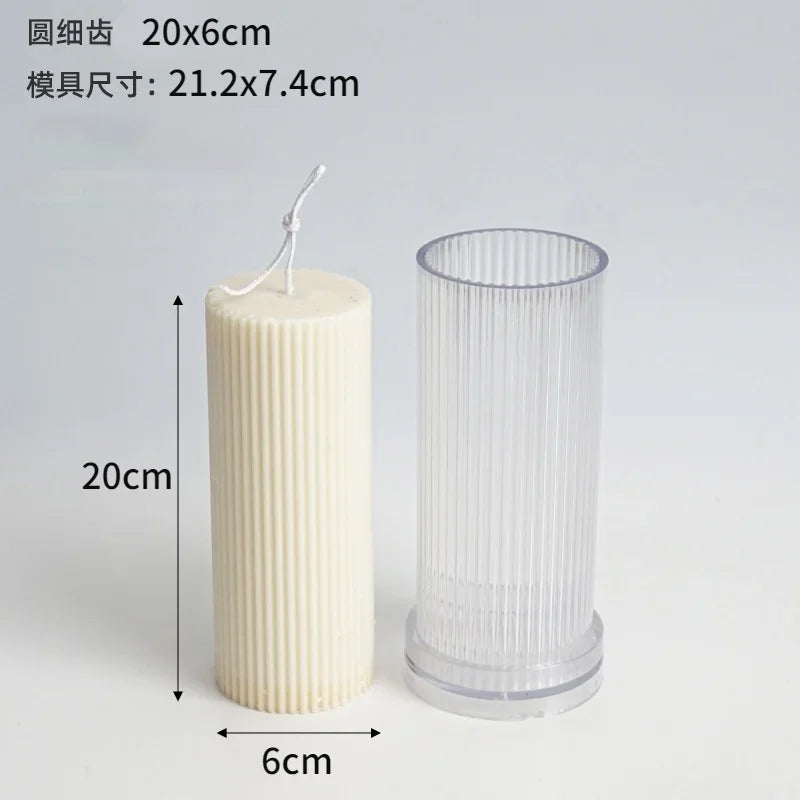 DIY Plastic Candle Molds – Cylinder, Round & Irregular Shapes
