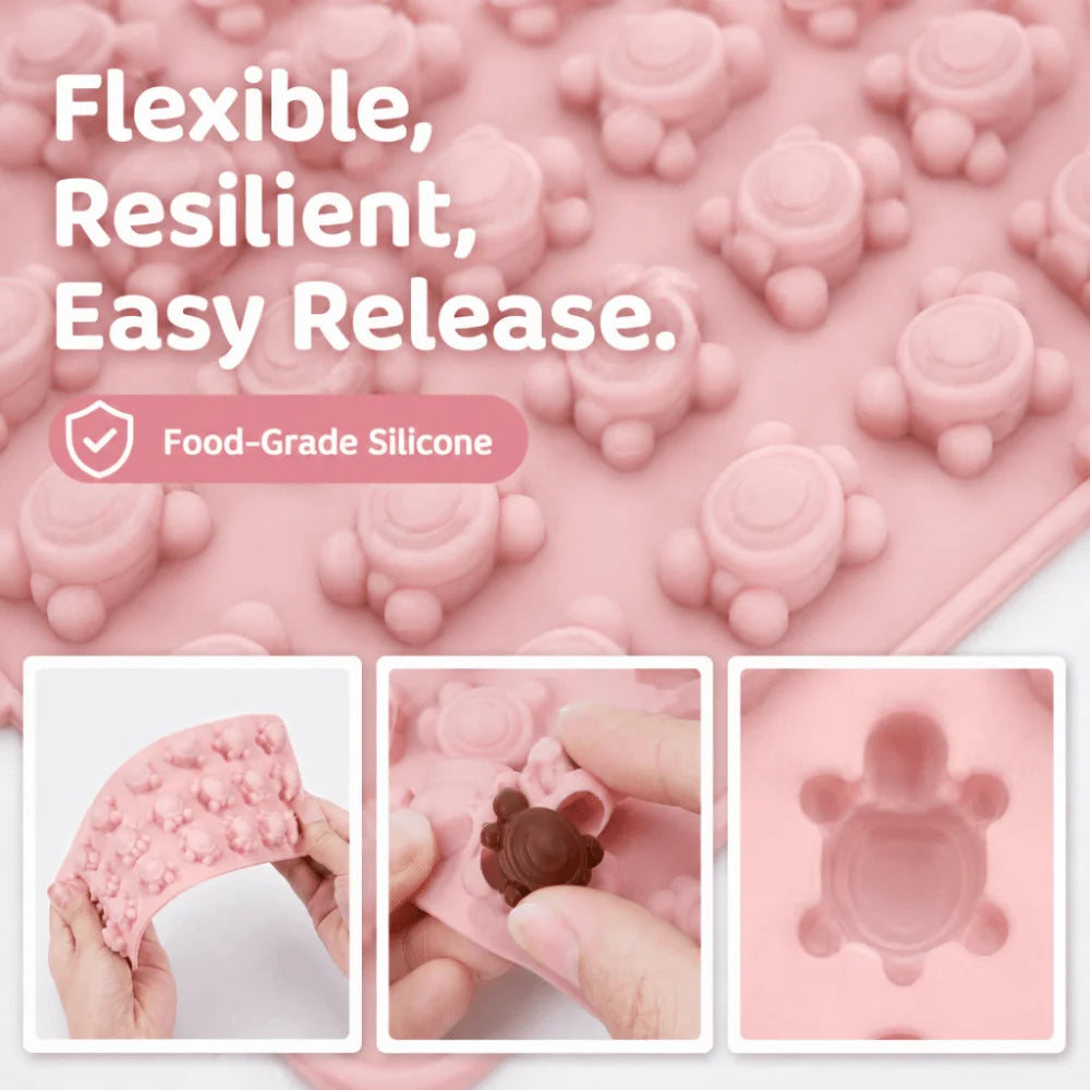 Mini Turtle Silicone Mold – Chocolate, Candy & Jelly Baking