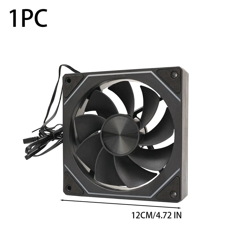 BAPPSUS 12cm ARGB Silent PC Case Fan – Infinity Mirror Cooler