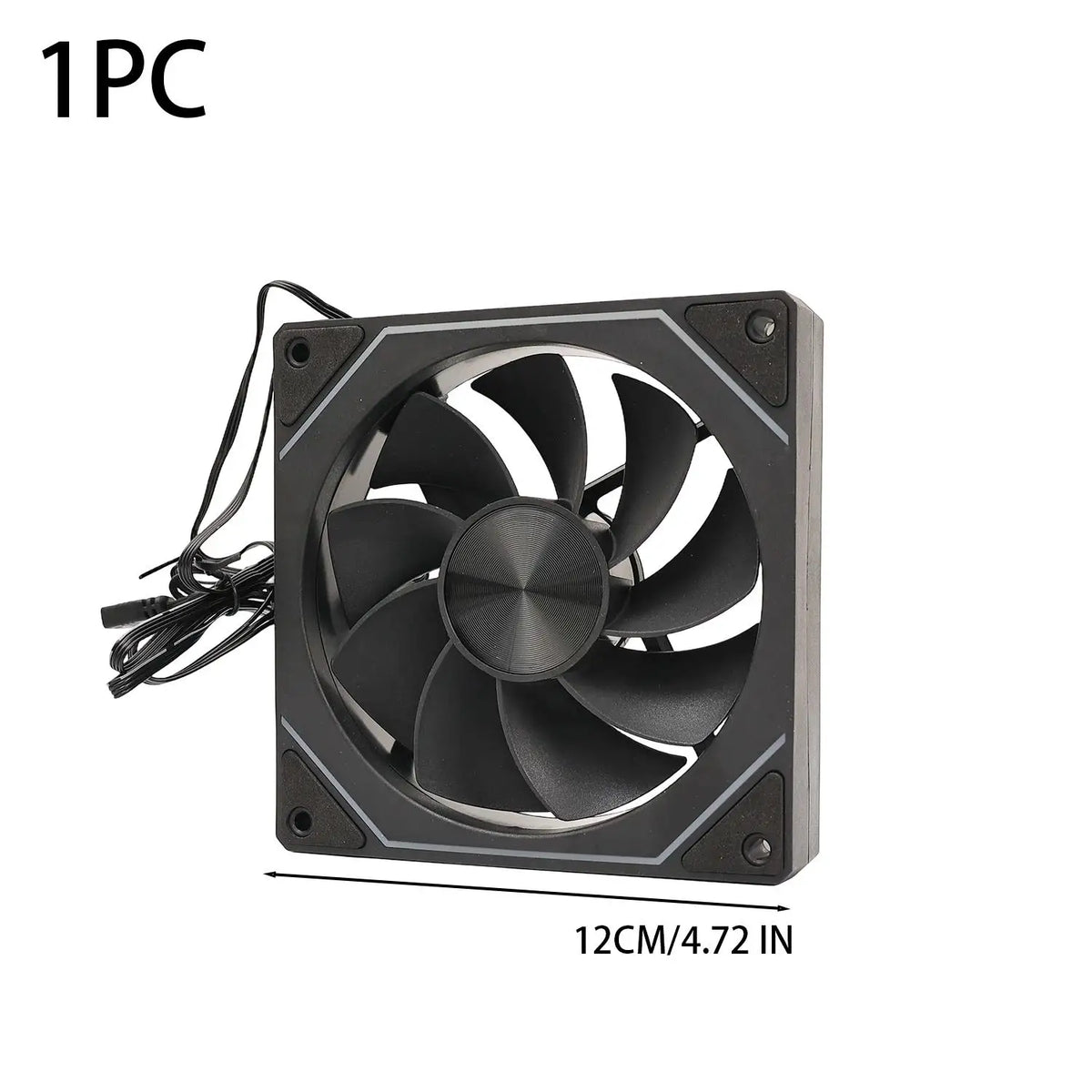 BAPPSUS 12cm ARGB Silent PC Case Fan – Infinity Mirror Cooler