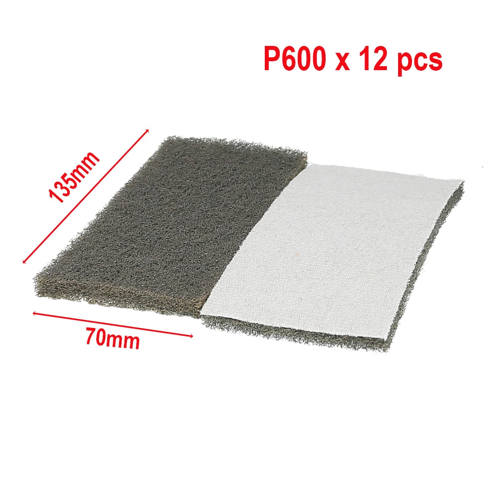 Hand Sanding Pad 70×135mm Hook & Loop Polishing Block Set