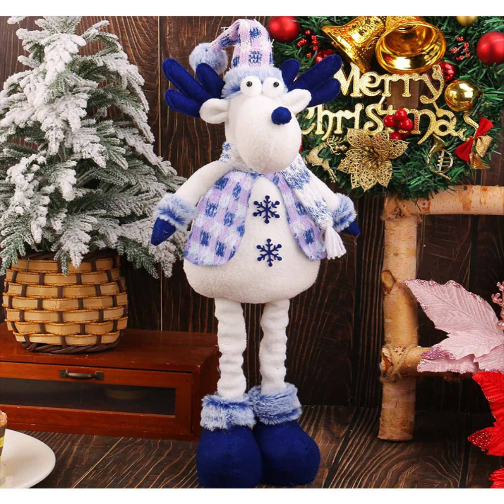 Stretchable Plush Christmas Ornaments – Santa Snowman Reindeer