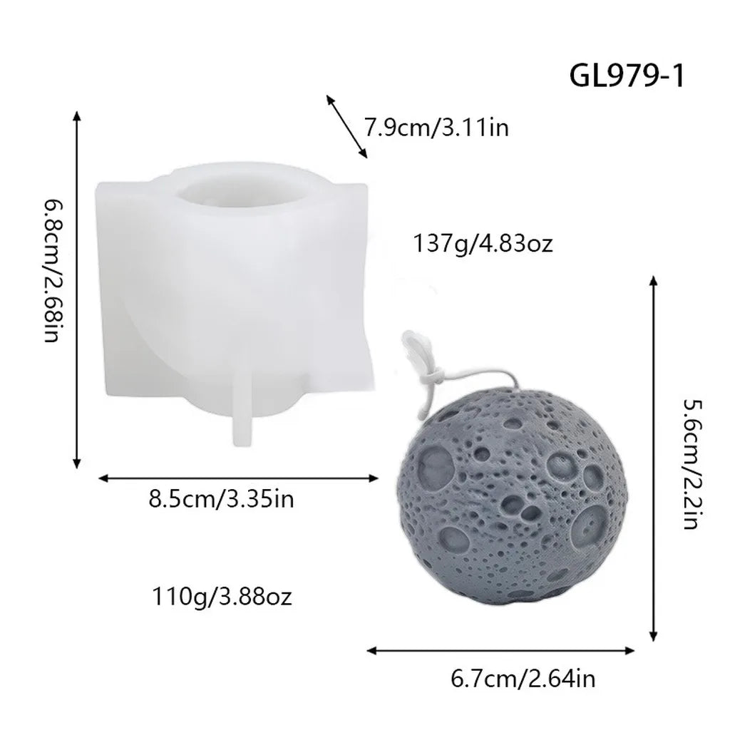 Geometric Silicone Candle Mold – 3D DIY Irregular Shapes